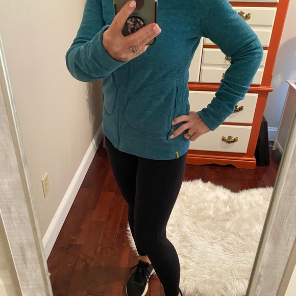 Lole green zip up jacket Sz S - Picture 3 of 10